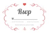 Always and Forever White - RSVP card